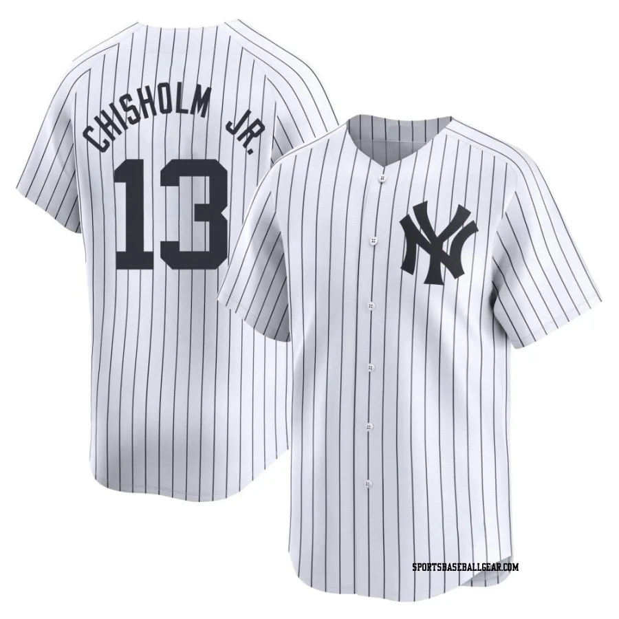 Jazz Chisholm Jr. Men's New York Yankees White Limited Yankee Home Jersey