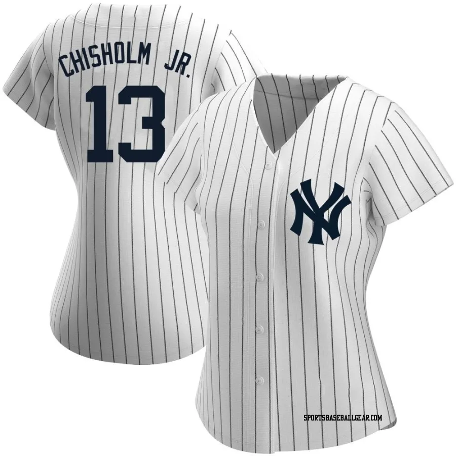 Jazz Chisholm Jr. Women's New York Yankees White Authentic Home Name Jersey