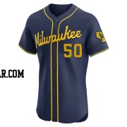J.B. Bukauskas Men's Milwaukee Brewers Navy Elite Alternate Jersey