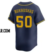 J.B. Bukauskas Men's Milwaukee Brewers Navy Limited Alternate Jersey