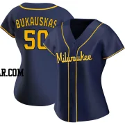 J.B. Bukauskas Women's Milwaukee Brewers Navy Replica Alternate Jersey