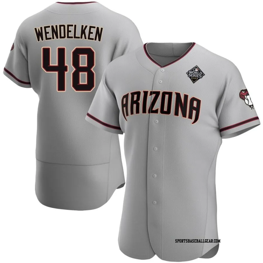 J.B. Wendelken Men's Arizona Diamondbacks Gray Authentic Road 2023 World Series Jersey