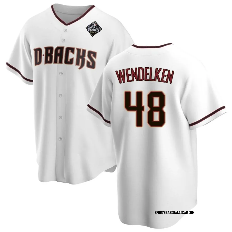 J.B. Wendelken Men's Arizona Diamondbacks White Replica Home 2023 World Series Jersey