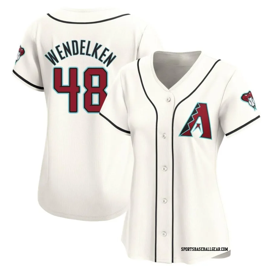 J.B. Wendelken Women's Arizona Diamondbacks White Limited Home Jersey