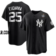 J.C. Escarra Men's New York Yankees Black/White Replica 2024 World Series Jersey