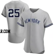 J.C. Escarra Men's New York Yankees Gray Authentic Road Jersey