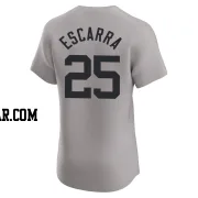J.C. Escarra Men's New York Yankees Gray Elite Road 2024 World Series Jersey
