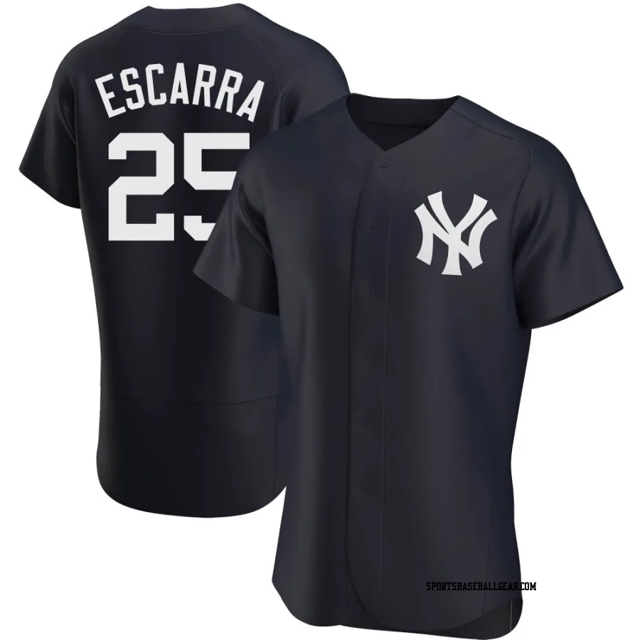 J.C. Escarra Men's New York Yankees Navy Authentic Alternate Jersey