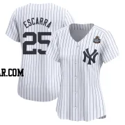 J.C. Escarra Women's New York Yankees White Limited Yankee Home 2024 World Series Jersey