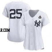 J.C. Escarra Women's New York Yankees White Limited Yankee Home 2nd 2024 World Series Jersey