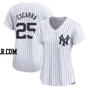 J.C. Escarra Women's New York Yankees White Limited Yankee Home Jersey