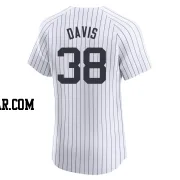 J.D. Davis Men's New York Yankees White Elite Home Jersey