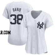 J.D. Davis Women's New York Yankees White Limited Yankee Home Jersey