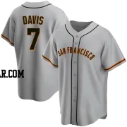 J.D. Davis Youth San Francisco Giants Gray Replica Road Jersey