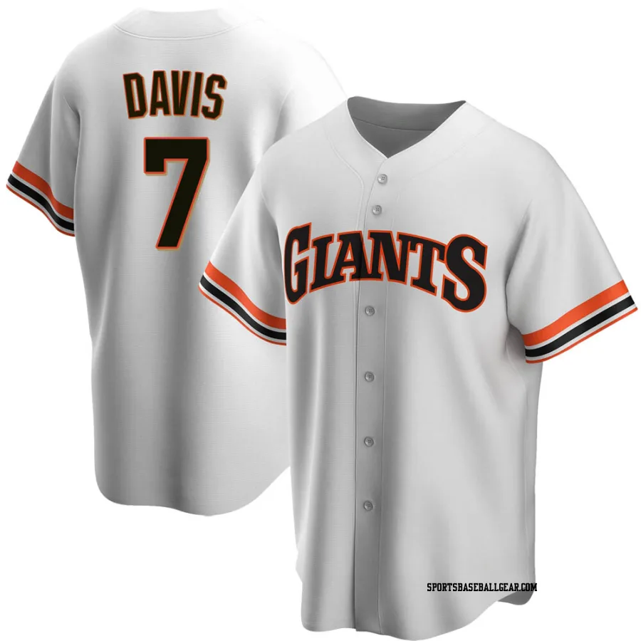 J.D. Davis Youth San Francisco Giants White Replica Home Cooperstown Collection Jersey