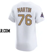 J.D. Martin Men's Los Angeles Dodgers Gold Elite White 2025 Collection Jersey