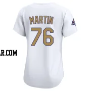 J.D. Martin Women's Los Angeles Dodgers Gold Limited White 2025 Collection Jersey