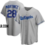 J.D. Martinez Men's Los Angeles Dodgers Gray Replica Road Jersey