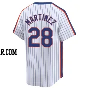 J.D. Martinez Men's New York Mets White Limited Cooperstown Collection Jersey