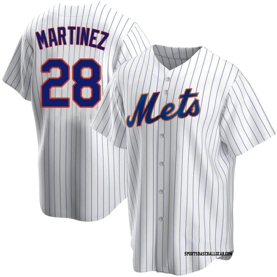J.D. Martinez Men's New York Mets White Replica Home Jersey