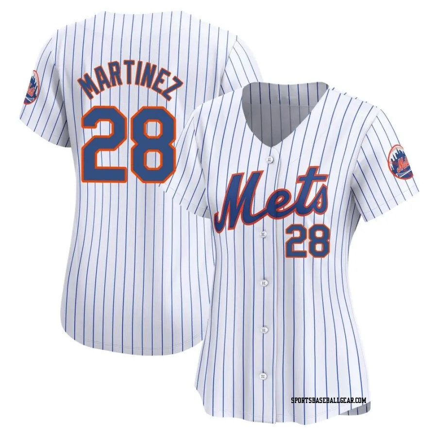 J.D. Martinez Women's New York Mets White Limited Home Jersey