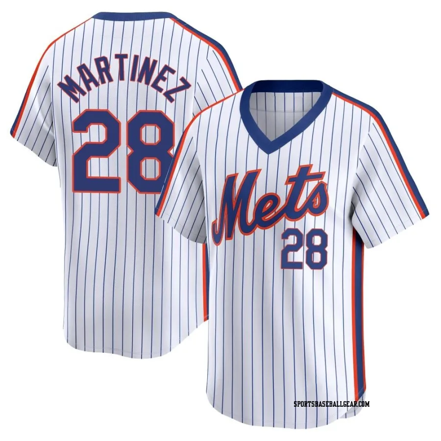 J.D. Martinez Youth New York Mets White Limited Cooperstown Collection Jersey