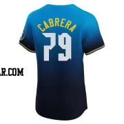 Jean Cabrera Men's Philadelphia Phillies Blue Elite 2024 City Connect Jersey