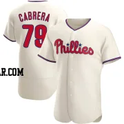 Jean Cabrera Men's Philadelphia Phillies Cream Authentic Alternate Jersey