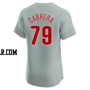 Jean Cabrera Men's Philadelphia Phillies Gray Elite Road Jersey