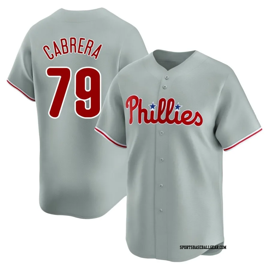 Jean Cabrera Men's Philadelphia Phillies Gray Limited Away Jersey