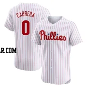Jean Cabrera Men's Philadelphia Phillies White Elite Home Jersey