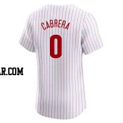 Jean Cabrera Men's Philadelphia Phillies White Elite Home Jersey