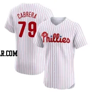 Jean Cabrera Men's Philadelphia Phillies White Elite Home Jersey