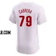 Jean Cabrera Men's Philadelphia Phillies White Elite Home Jersey