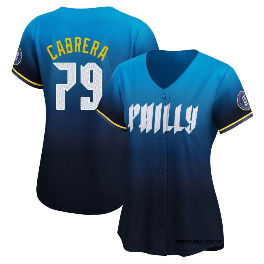 Jean Cabrera Women's Philadelphia Phillies Blue Limited 2024 City Connect Jersey
