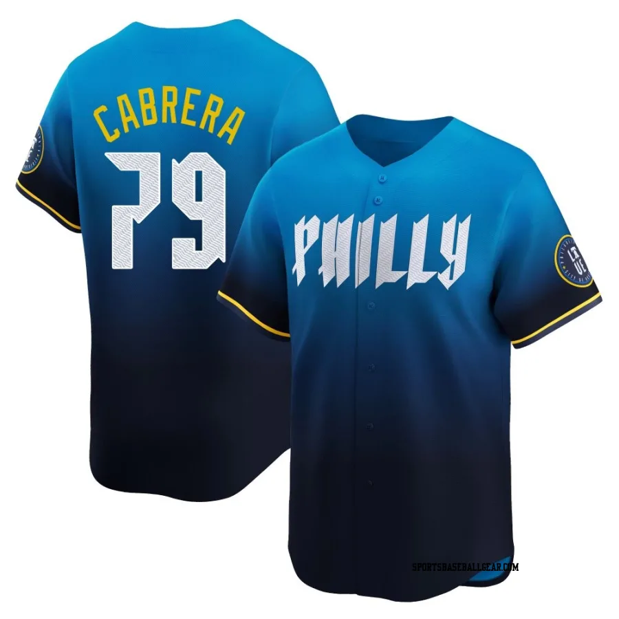 Jean Cabrera Youth Philadelphia Phillies Blue Limited 2024 City Connect Jersey
