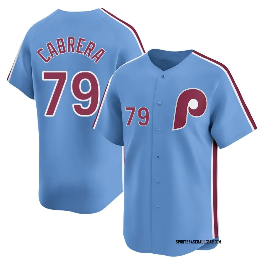 Jean Cabrera Youth Philadelphia Phillies Light Blue Limited Alternate Jersey
