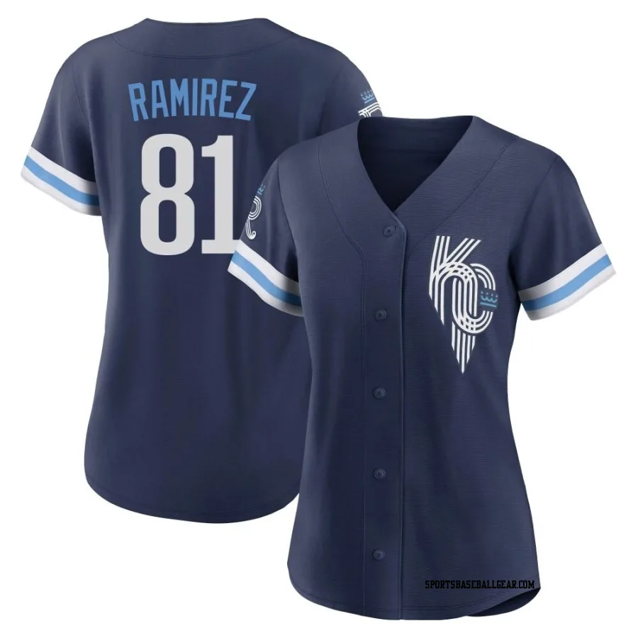 Jean Ramirez Women's Kansas City Royals Navy Replica 2022 City Connect Jersey
