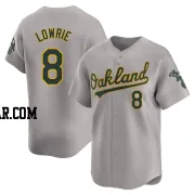 Jed Lowrie Youth Oakland Athletics Gray Limited Away Jersey