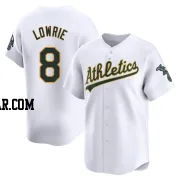 Jed Lowrie Youth Oakland Athletics White Limited Home Jersey
