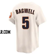 Jeff Bagwell Men's Houston Astros Cream Limited Throwback Cooperstown Collection Jersey