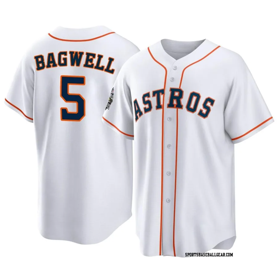 Jeff Bagwell Men's Houston Astros White Replica 2022 World Series Home Jersey