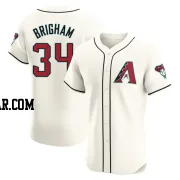 Jeff Brigham Men's Arizona Diamondbacks Cream Elite Home Jersey