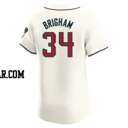 Jeff Brigham Men's Arizona Diamondbacks Cream Elite Home Jersey