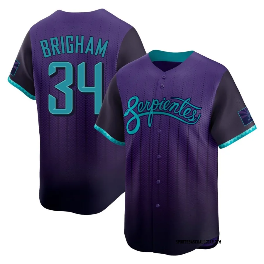 Jeff Brigham Men's Arizona Diamondbacks Purple Limited 2025 City Connect Jersey