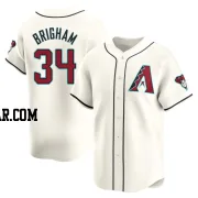 Jeff Brigham Men's Arizona Diamondbacks White Limited Home Jersey