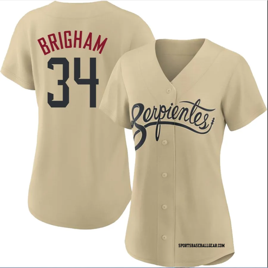 Jeff Brigham Women's Arizona Diamondbacks Gold Replica 2021 City Connect Cool Base Jersey