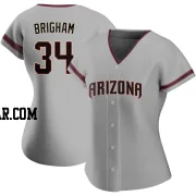 Jeff Brigham Women's Arizona Diamondbacks Gray Authentic Road Jersey