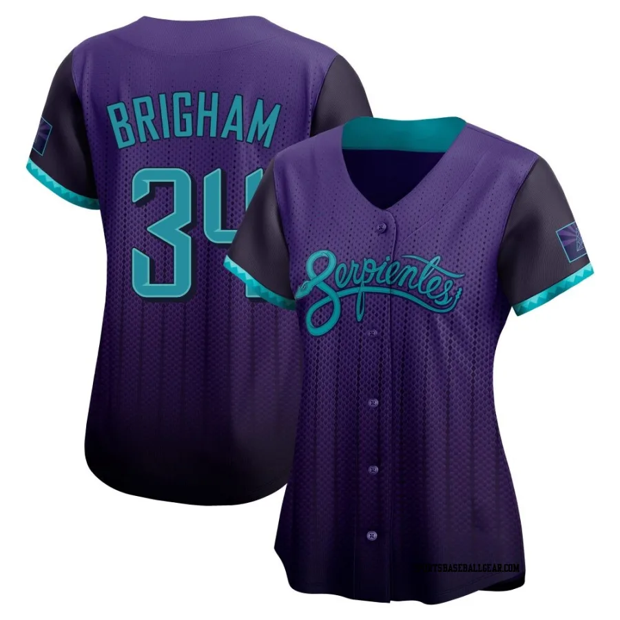 Jeff Brigham Women's Arizona Diamondbacks Purple Limited 2025 City Connect Jersey