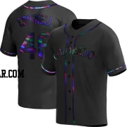 Jeff Criswell Men's Colorado Rockies Black Holographic Replica Alternate Jersey